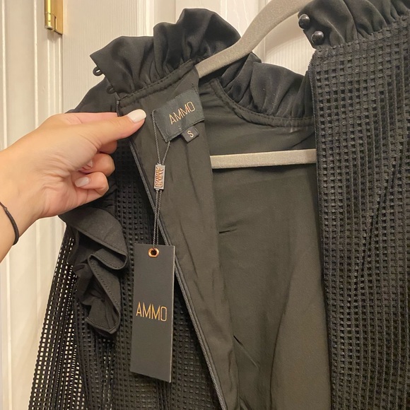 Ammo De La Loire Black Dramatic Dress - Picture 4 of 7